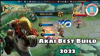 MLBB | Akai Best Build | 2022 #mlbb #mobilelegends