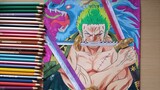 COLORING RORONOA ZORO (ONE PIECE) - Mizuart