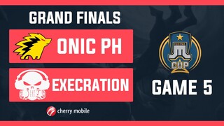 Just ML Cup GrandFinals Execration vs Onic PH Game 5 (BO5) | Just ML Mobile Legends