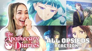 SO BEAUTIFUL!! ❤️ First Time Reacting to THE APOTHECARY DIARIES Openings & Endings