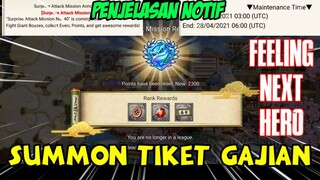 NXB NV || PENJELASAN NOTIF • FEELING NEXT HERO • SUMMON TIKET GAJIAN • #umarhusni