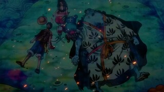 Video peringatan resmi One Piece: Bab 1000, mereproduksi gambar Topi Jerami naik dan berlayar dengan