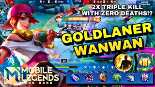 How to GET DOUBLE TRIPLE KILL in ONE GAME using WANWAN with ZERO DEATH NUMBER!? KDA Machine Wanwan!