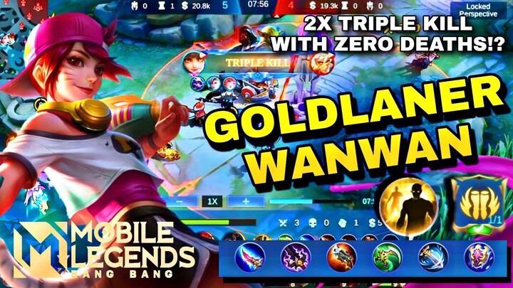 How to GET DOUBLE TRIPLE KILL in ONE GAME using WANWAN with ZERO DEATH NUMBER!? KDA Machine Wanwan!