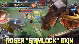 Roger Grimlock Transformers Skin got me Savage?! 😱🔥 | MLBB