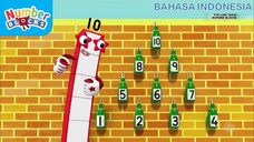 Sepuluh Botol Hijau [S2E15] | Numberblocks (Bahasa Indonesia)