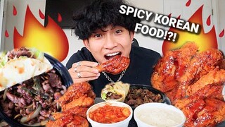 Korean Food MUKBANG!?! *SPICY*