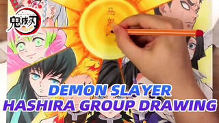 Mugen Train, Departure! Hashira Group Drawing | Demon Slayer