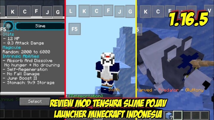 Review Mod Tensura Slime Pojav Launcher Minecraft indonesia