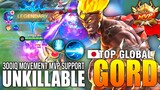 Unkillable 300 IQ Gord Combo Skill | Top Global Gord za ahh ~ Mobile Legends