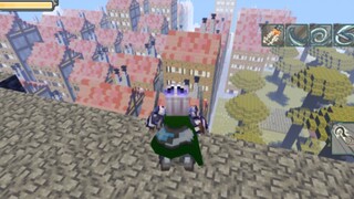 [Minecraft × Attack on Titan] Perangkat seluler tiga dimensi-Sayap kebebasan membumbung tinggi di la