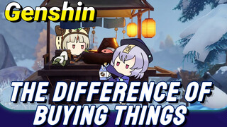 The difference of buying things