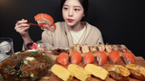 [Mukbang TV] - Sushi Trứng Khổng Lồ, Sushi Cá Hồi, Các Loại Sushi Nướng, Mì Lạnh Kiều Mạch| ASRM