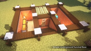 Simple Underground Survival Base Tutorial