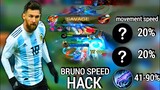 BRUNO MOVEMENT SPEED HACK!! '2X SAVAGE'  - TOP GLOBAL BRUNO  Mobile Legends Bang Bang