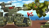 [Hoạt hình xe tăng] Iron Golem VS Iron Boy + Lời độc thoại của MS1 [1080P]