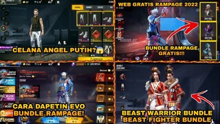 BOCORAN FF ❗️WEB EVENT GRATIS RAMPAGE 4.0 😍 RILIS CELANA ANGEL PUTIH ADA JORDAN PUTIH