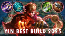 BUILD YIN JUNGLER PALING POWERFULL‼️ | YIN BEST BUILD 2025