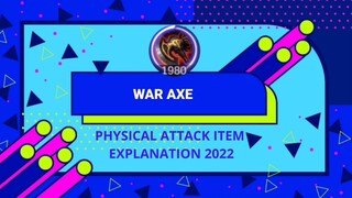 WAR AXE PHYSICAL ATTACK BASIC GUIDE 2022 | NEW UPDATE #WeBetterThanMe