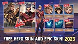 NEW! FREE EPIC SKIN AND SUPERHERO SKIN + MORE REWARDS! FREE SKIN! (CLAIM FREE) | MOBILE LEGENDS 2023