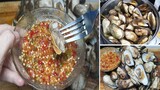 สูตรน้ำจิ้มซีฟู้ด อร่อยสุดแซ่บ หอยบิดของดีราคาถูก อร่อยมากต้องลอง Thai Spicy Seafood Dipping Sauce
