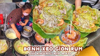 Hàng BÁNH XÈO nhỏ xíu nhưng cô chủ phải đổ liên tục mới kịp cho khách ăn| Địa điểm ăn uống