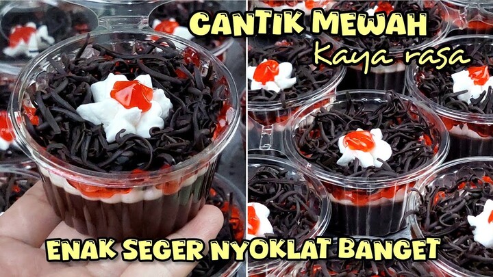 Puding Coklat Kaya Rasa Nyoklat Banget Cantik Enak Seger Dan Mewah