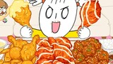 [Foomuk Animation] Three flavors of fried chicken plus the timeless raccoon noodles, you’ll have swe