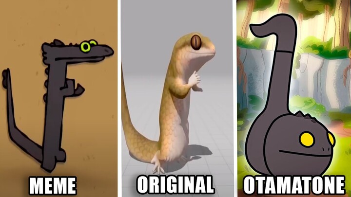Toothless Dancing Original vs Meme vs Otamatone