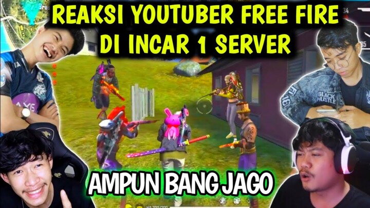 REAKSI YOUTUBER FREE FIRE DI KEPUNG 1 SERVER |BUDI01 GAMING|FRONTAL|MR05|EFDEWE