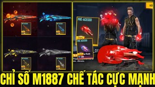 Free Fire - Chỉ Số M1887 Chế Tác Mới Cực Mạnh - Hé Lộ Skin Nấm Đấm Mới Cực Đẹp | Nấm Đấm Noel OB31