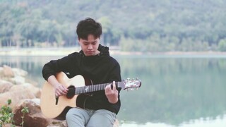 Fingerstyle into the pit เพลง "Sunflower" Sunflower - Guitar Fingerstyle Demonstration Cover Sun Pei