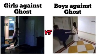 Girls vs boys when see a ghost 👻 part 2