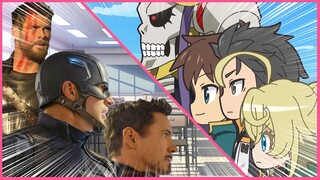 AVENGERS IN ANIME ?! ISEKAI QUARTET