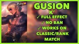 Gusion KOF Skin Script with Voice K' - Patch Aamon | Mobile Legends