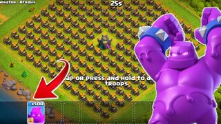 500 Elixir Golem vs Mortars (Clash of Clans)