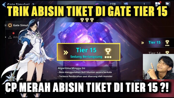 Trik Menghabiskan Tiket Di Simulasi Gate Tier 15 ! - Solo Leveling Arise