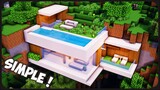 Cara Membuat Rumah Modern Mansion di Tebing Simple ! || Minecraft Modern Pt.46