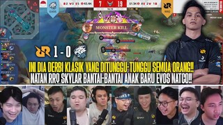 RRQ SKYLAR NGAMUK DIDEPAN EVOS NATCO!! REAKSI STREAMER RRQ HOSHI 1-0 EVOS GLORY MPL ID S13!!