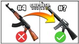 Top 10 High Damage AR Guns In CodMobile Battleroyale | CODM Tips / Weapon Guide