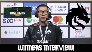 WINNERS INTERVIEW WITH TORONTOTOKYO TEAM SPIRIT VS TUNDRA ESPORTS RIYADH MASTERS 2022