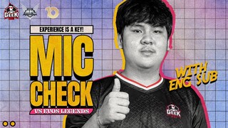 Nice try boys! vs EVOS Legends Mic Check - MPL ID S10