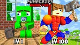 Upgrading Maizen JJ and Mikey into Strong | Maizen Minecraft