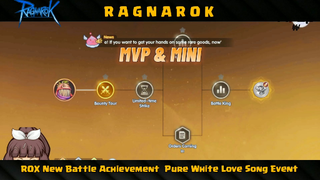 Ragnarok X Next Generation New Battle Achievement Pure White Love Song Event PART#1