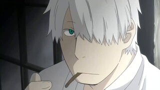 The man just ate a fruit greedily, and his feet turned into wood. Only when he was in danger would h