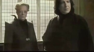 The moment Professor McGonagall forgot his words, he went crazy.