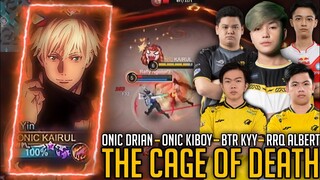 The Cage of Death | RRQ Albert, Drian, BTR Kyy and Onic Kiboy | Yin Gameplay by Kairi