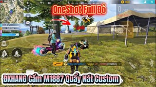 [Free Fire] ĐKHANG Hổ Báo Vác M1887 Đi OneShot Quẩy Nát CUSTOM Lấy Top1 Cực Gay Cấn !