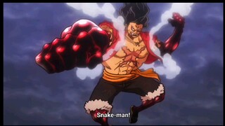 Luffy Gear 4th vs bullet