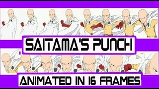 Saitama's Punch Animated in 16 Frames (One Punch Man 2020)